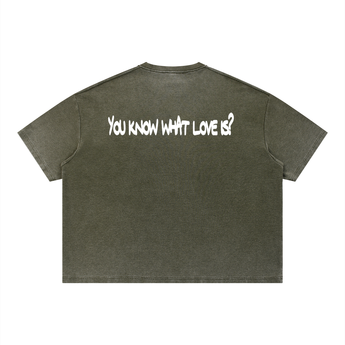 'LCOHSM" Collection Unisex Vintage Wash Sunfade Boxy Waffle T-Shirt