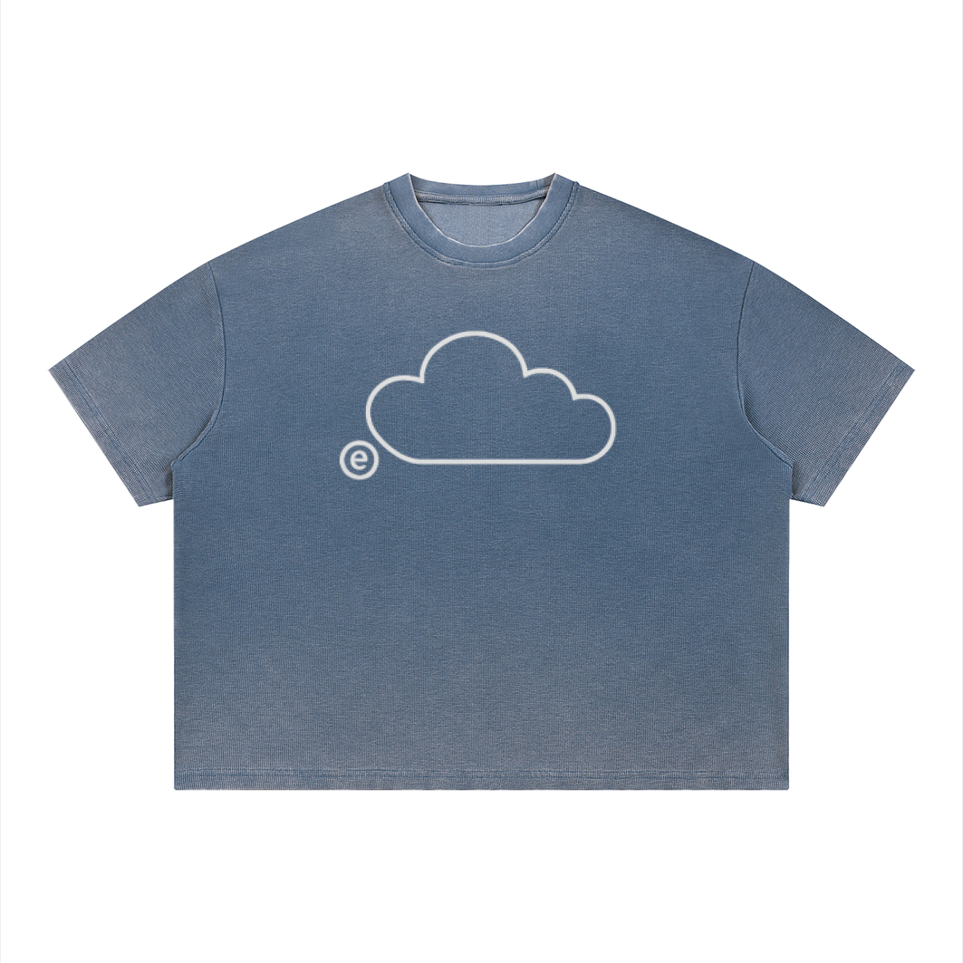 'LCOHSM" Collection Unisex Vintage Wash Sunfade Boxy Waffle T-Shirt