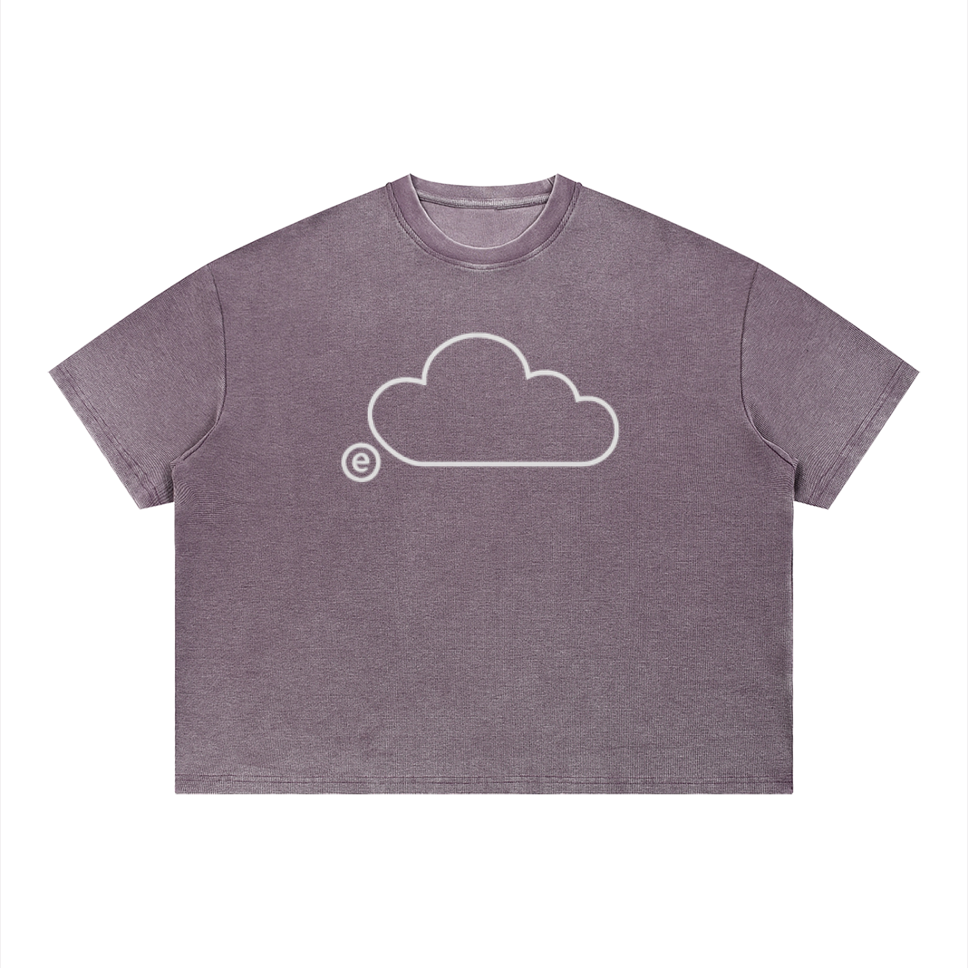 'LCOHSM" Collection Unisex Vintage Wash Sunfade Boxy Waffle T-Shirt