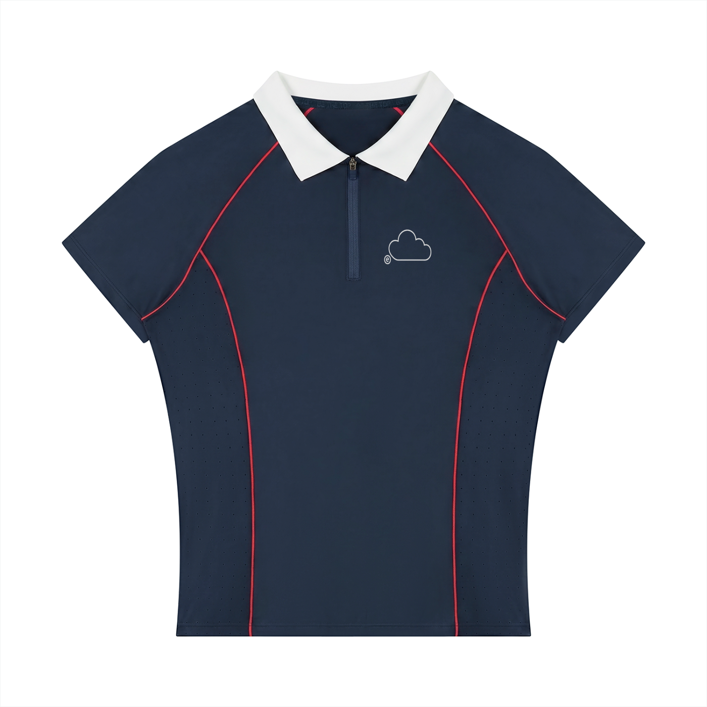 "LCOHSM" Women’s Slim Fit Quarter-Zip Polo Shirt