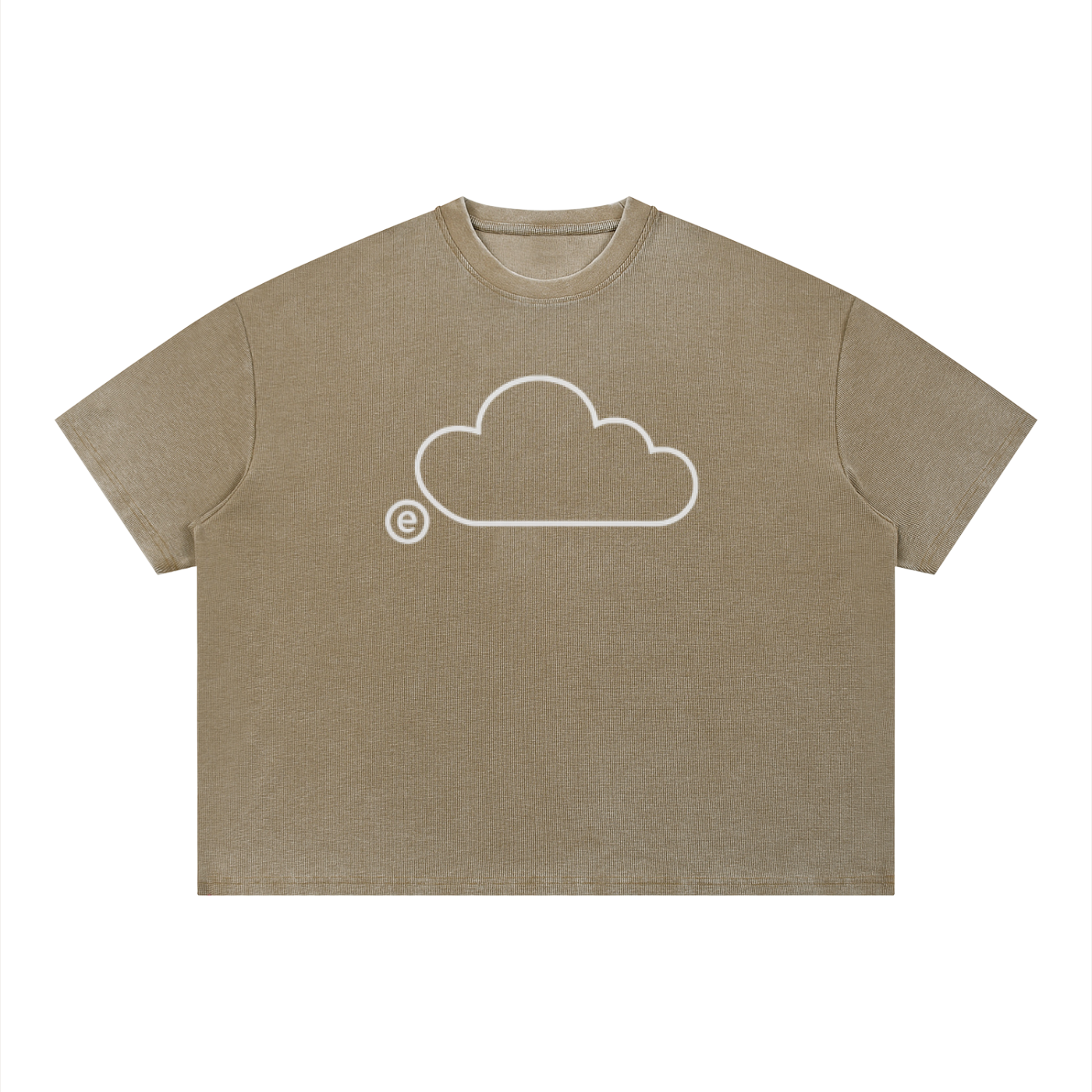 'LCOHSM" Collection Unisex Vintage Wash Sunfade Boxy Waffle T-Shirt