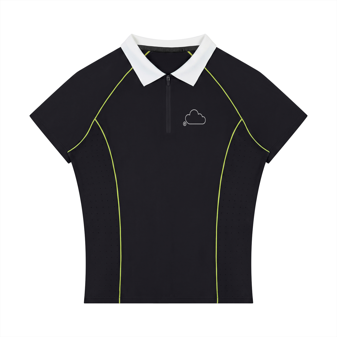 "LCOHSM" Women’s Slim Fit Quarter-Zip Polo Shirt