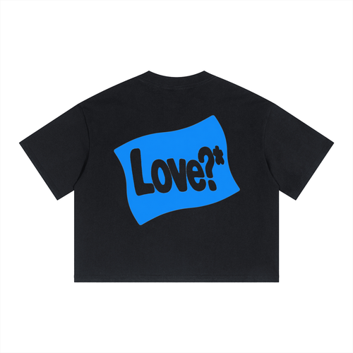 “LCOHSM?” Unisex Boxy Drop Shoulder Crop T-Shirt