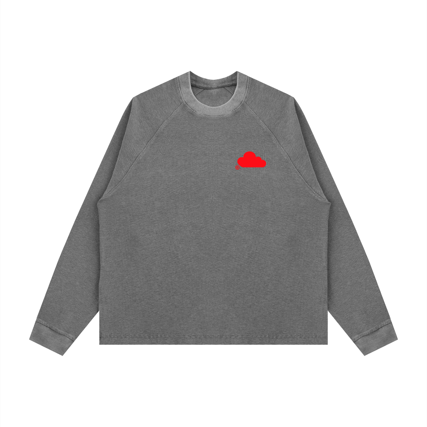ENJOY YOURSELF Heavyweight Vintage Wash Boxy Waffle Long sleeve