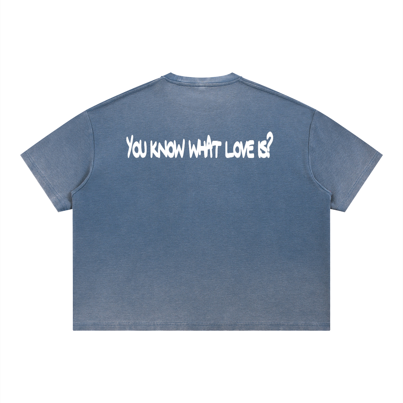 'LCOHSM" Collection Unisex Vintage Wash Sunfade Boxy Waffle T-Shirt