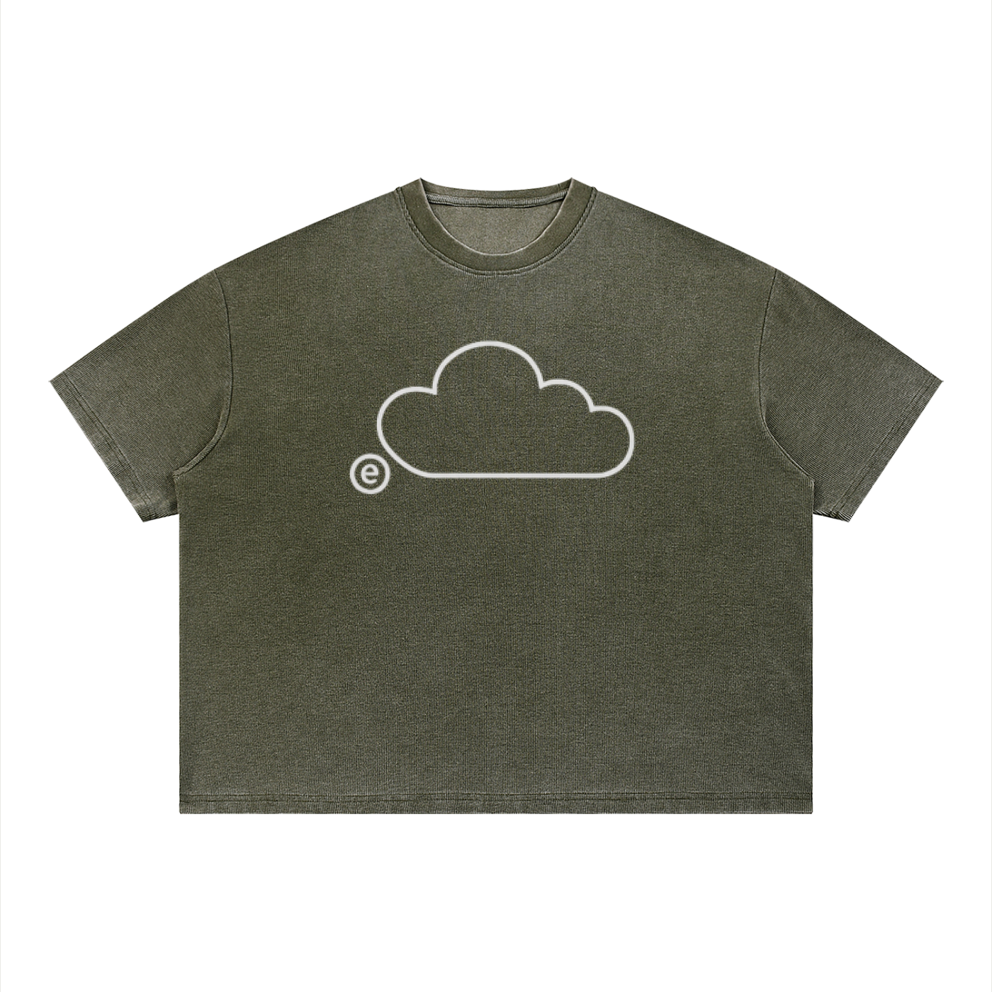 'LCOHSM" Collection Unisex Vintage Wash Sunfade Boxy Waffle T-Shirt