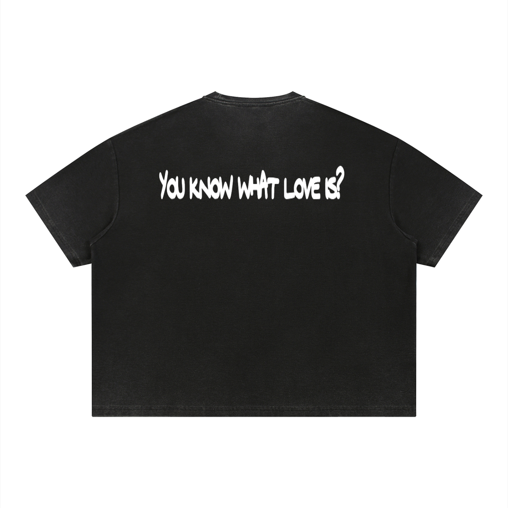 'LCOHSM" Collection Unisex Vintage Wash Sunfade Boxy Waffle T-Shirt
