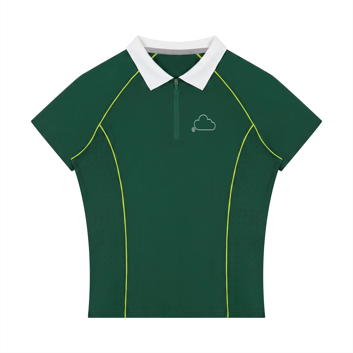 "LCOHSM" Women’s Slim Fit Quarter-Zip Polo Shirt