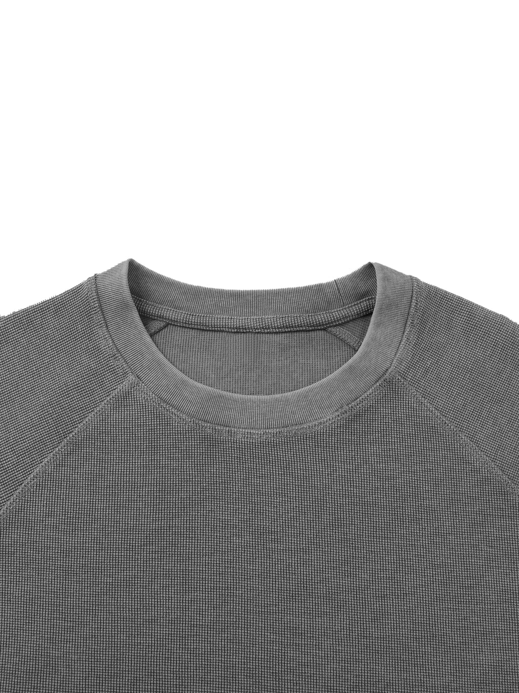 ENJOY YOURSELF Heavyweight Vintage Wash Boxy Waffle Long sleeve